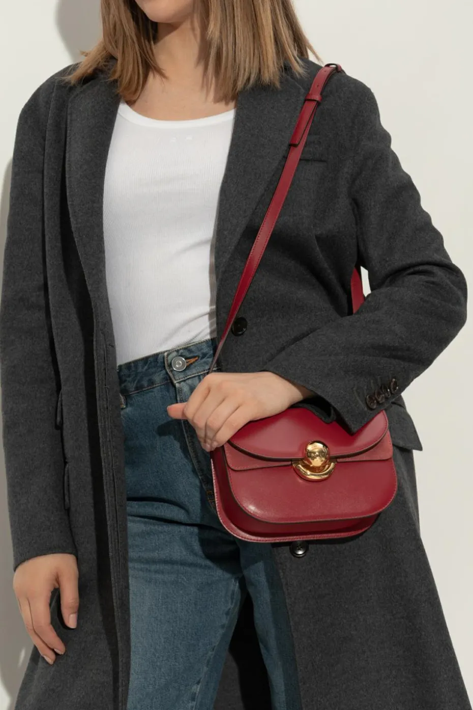 Furla CZERWONY Torba na ramię `Sfera Mini`