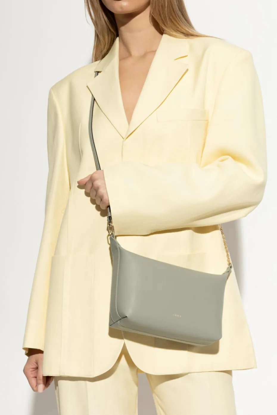 Furla ZIELONY Torba na ramię `Nuvola Mini`