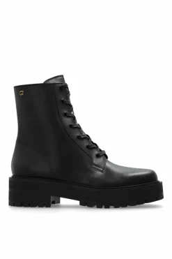 Gianvito Rossi CZARNY Skórzane buty za kostkę `Turner`