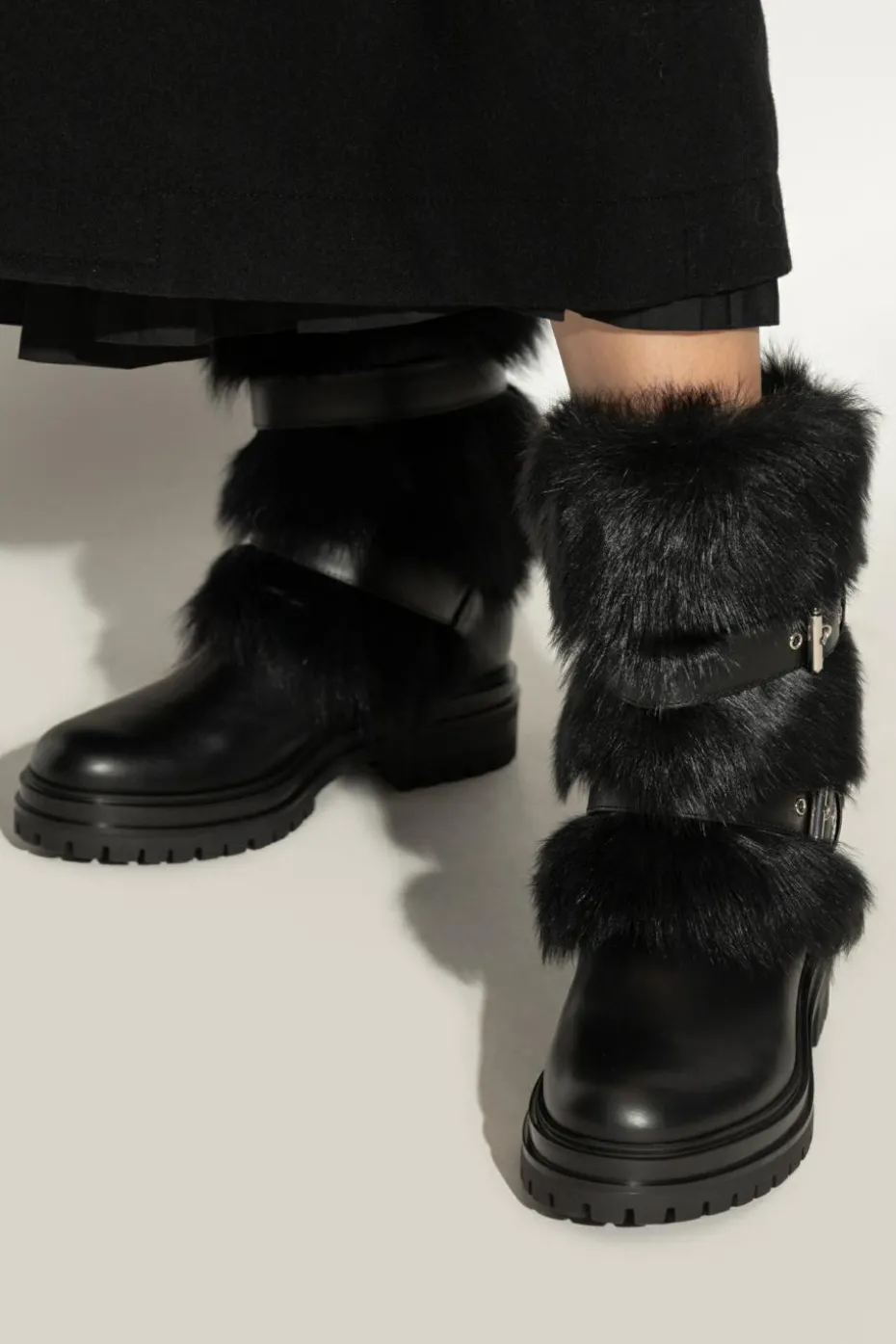 Gianvito Rossi CZARNY Skórzane buty ‘Maverick’