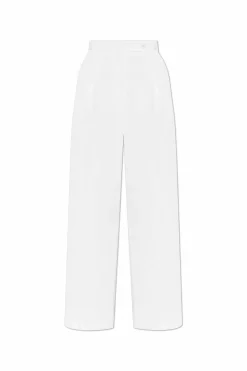 Givenchy BIAŁY Spodnie z zakładami