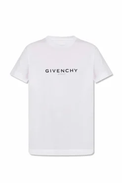 Givenchy BIAŁY T-shirt z logo