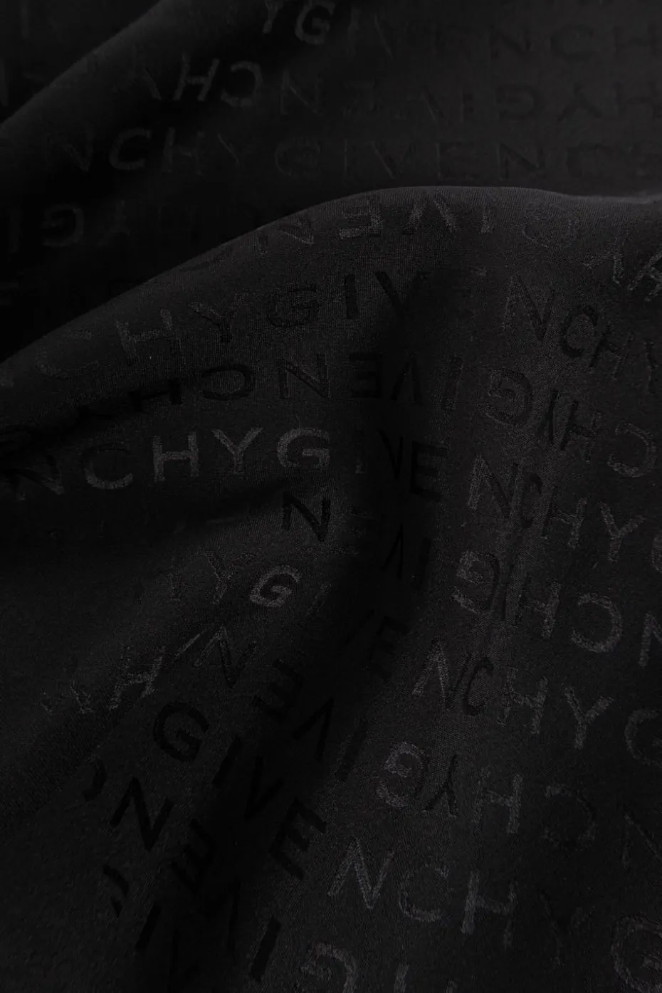 Givenchy CZARNY Jedwab szal