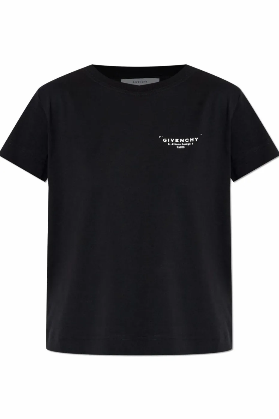 Givenchy CZARNY T-shirt z nadrukowanym logo