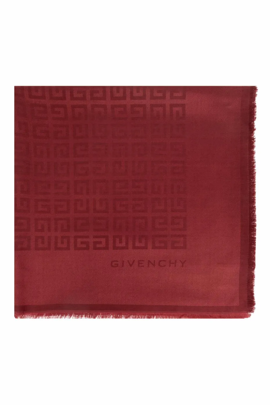 Givenchy CZERWONY Chusta z monogramem