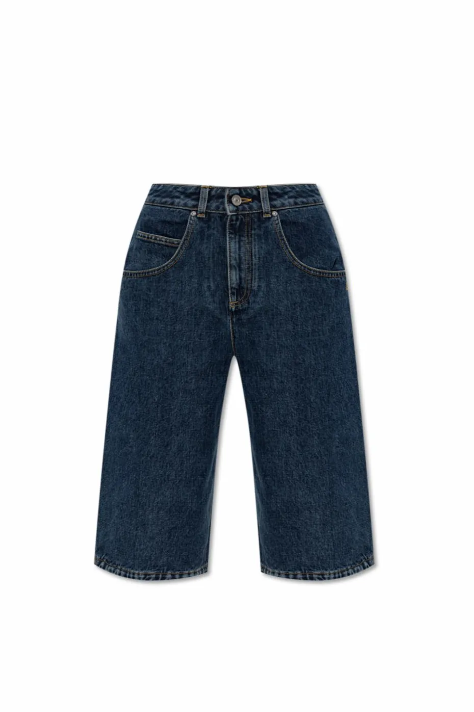Givenchy GRANATOWY Jeansowe bermudy