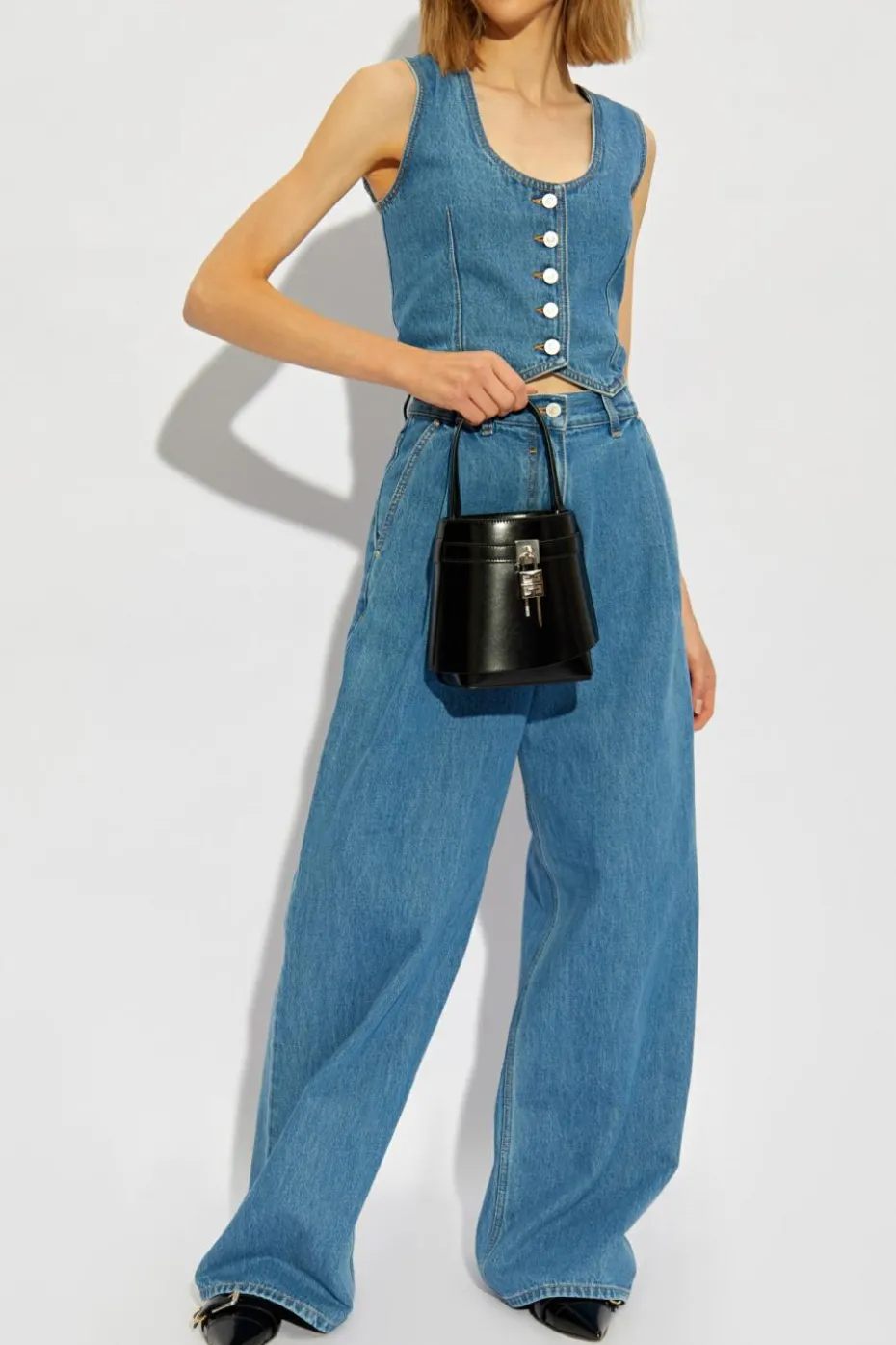 Givenchy NIEBIESKI Jeansy z szerokimi nogawkami