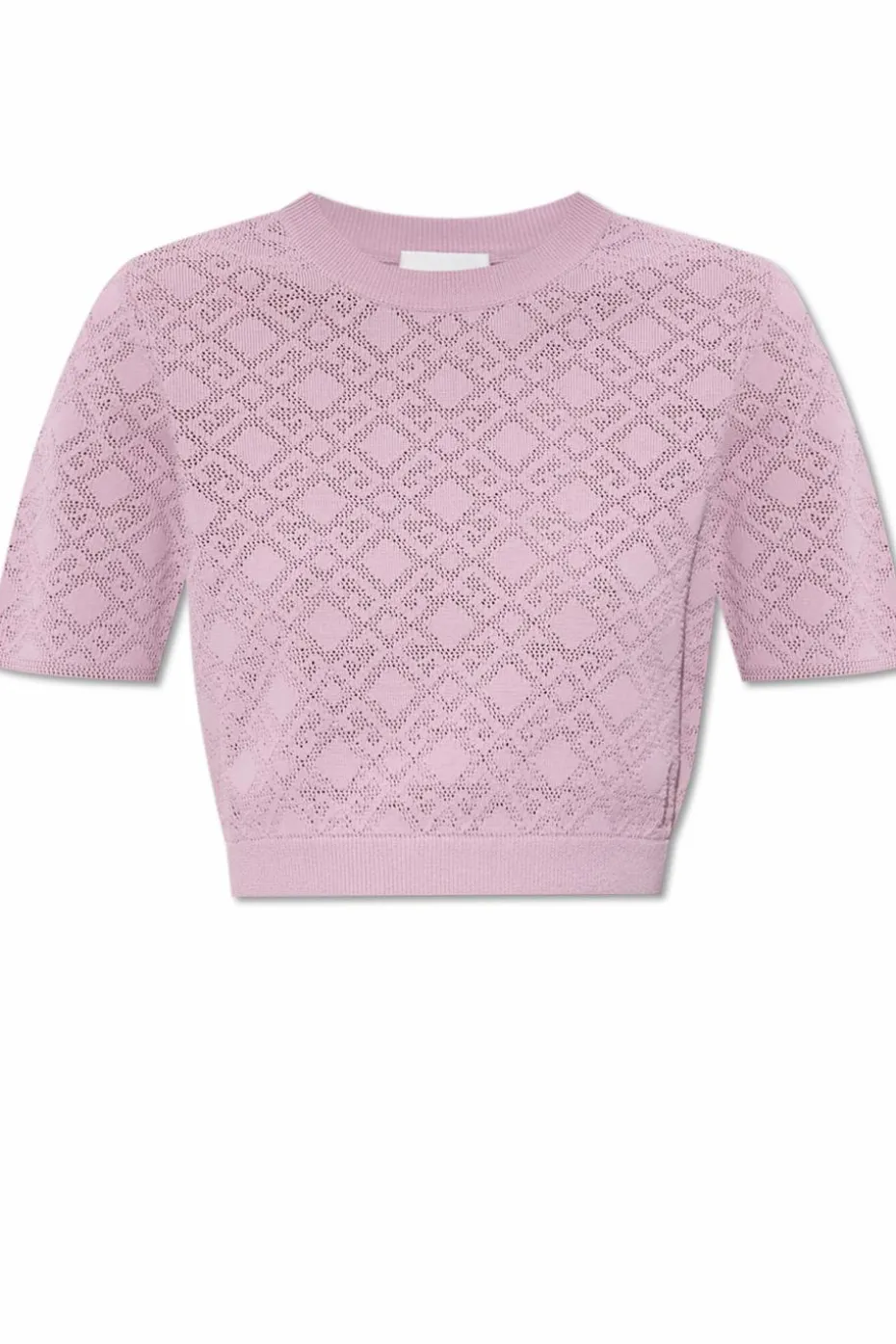 Givenchy RÓŻOWY Sweter z krótkim rękawem