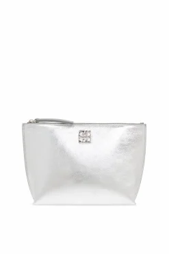 Givenchy SREBRNY Czarna kopertówka ‘Liquid’