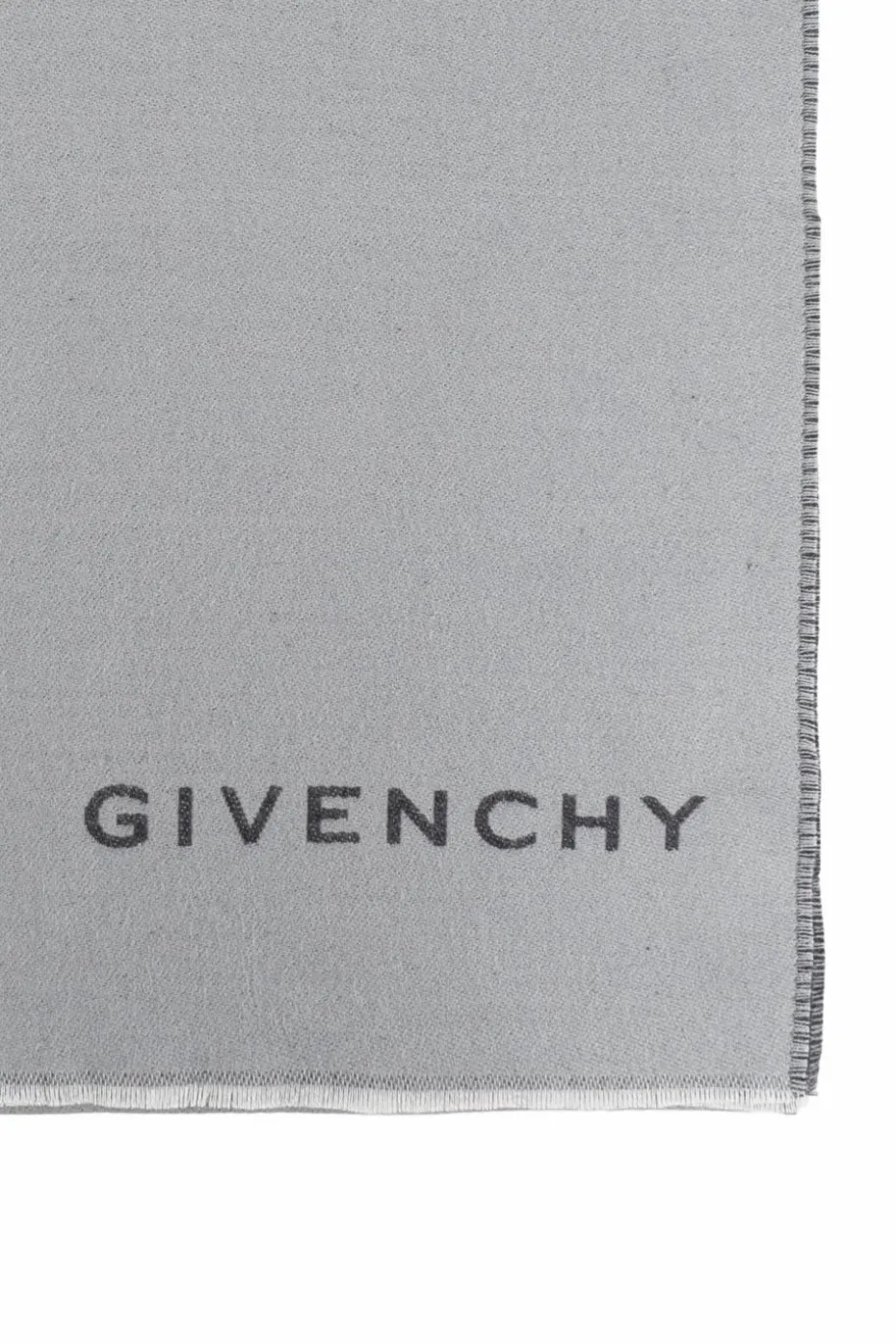 Givenchy SZARY Szal z logo
