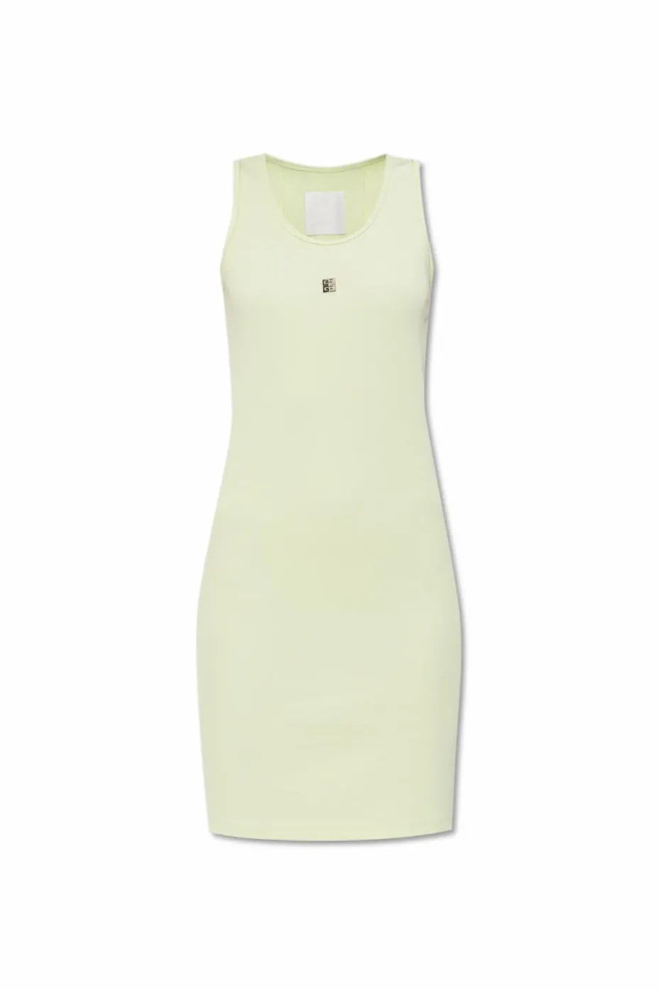 Givenchy ZIELONY Prążkowana sukienka