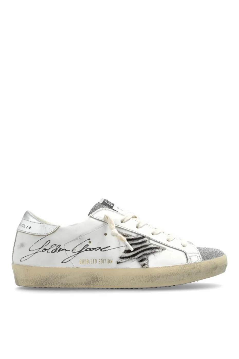 Golden Goose BIAŁY Buty sportowe `Super-Star Classic With List`