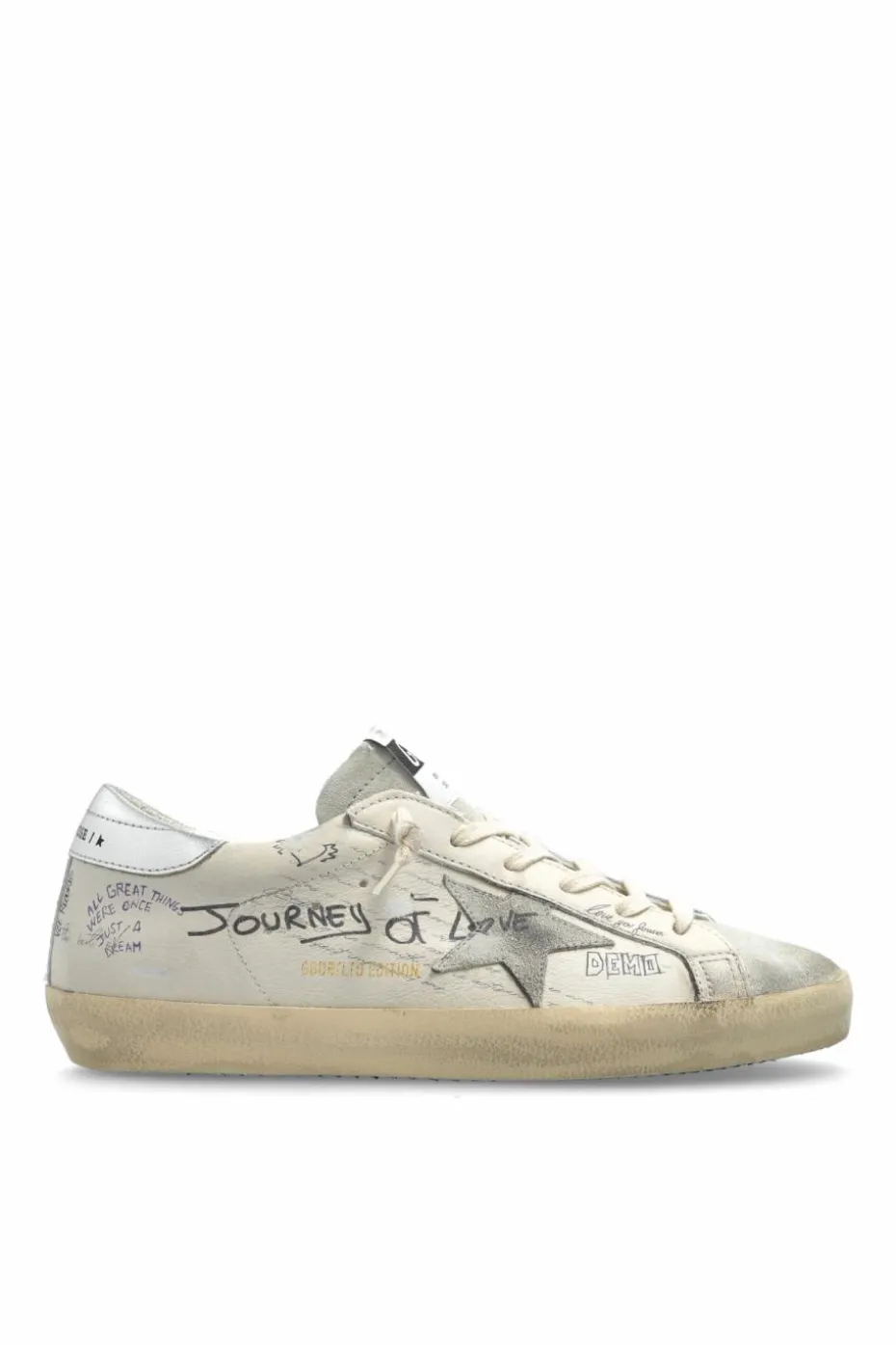 Golden Goose BIAŁY Buty sportowe `Super-Star Classic With List`