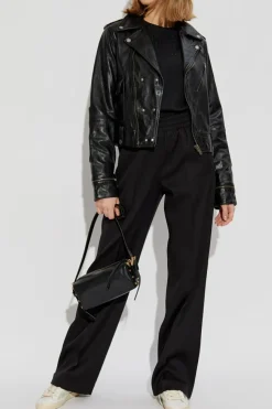 Golden Goose CZARNY Top z koralikami