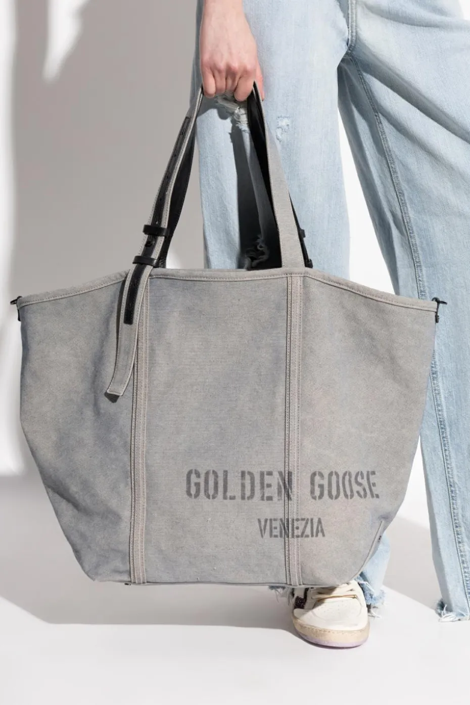 Golden Goose SZARY Torba typu `shopper`
