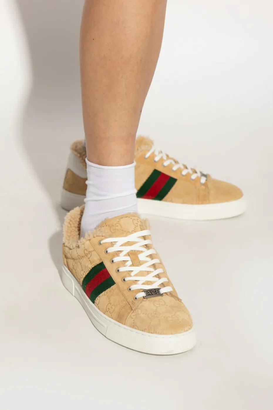 Gucci beżowy Buty sportowe
