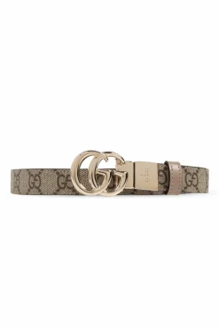 Gucci beżowy Dwustronny pasek
