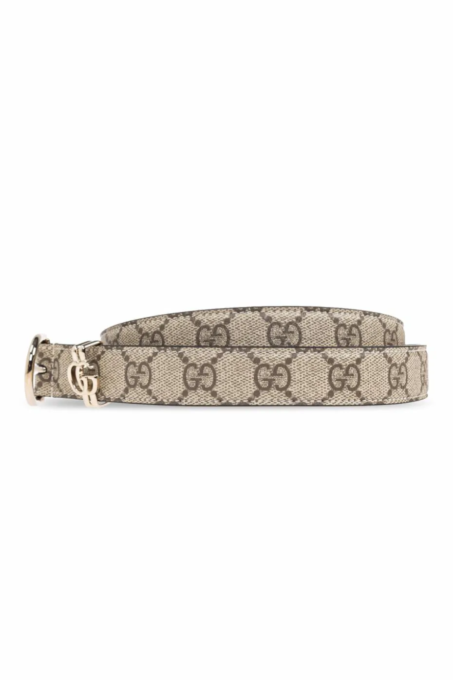 Gucci beżowy Pasek z płótna `GG Supreme`