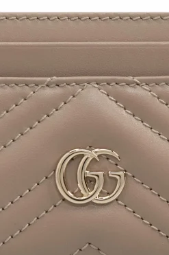 Gucci beżowy Skórzane etui na karty