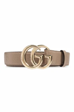 Gucci beżowy Skórzany pasek