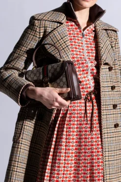 Gucci beżowy Torba na ramię z paskiem ‘Web’