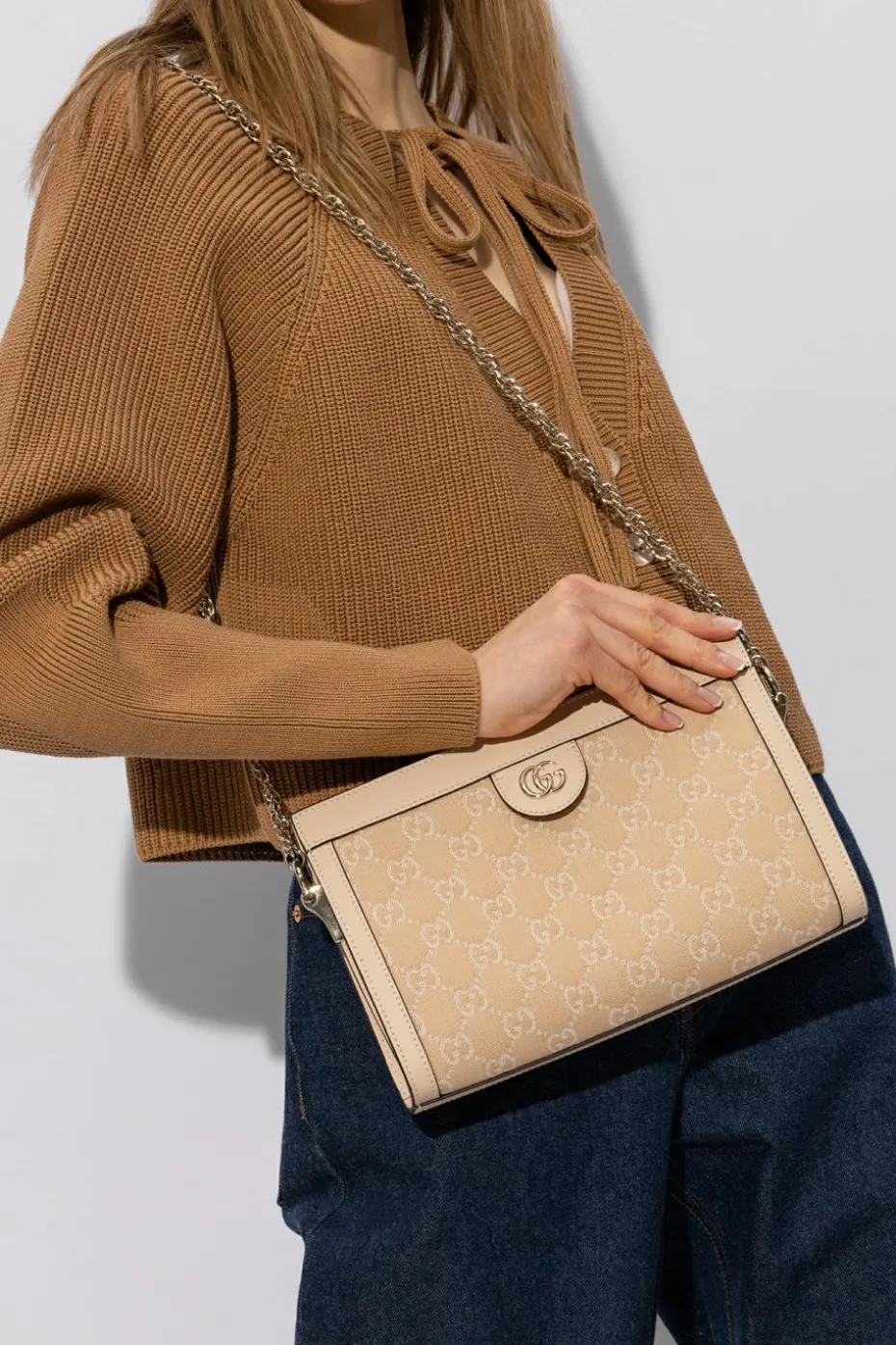 Gucci beżowy Torba na ramię ‘Ophidia Small’