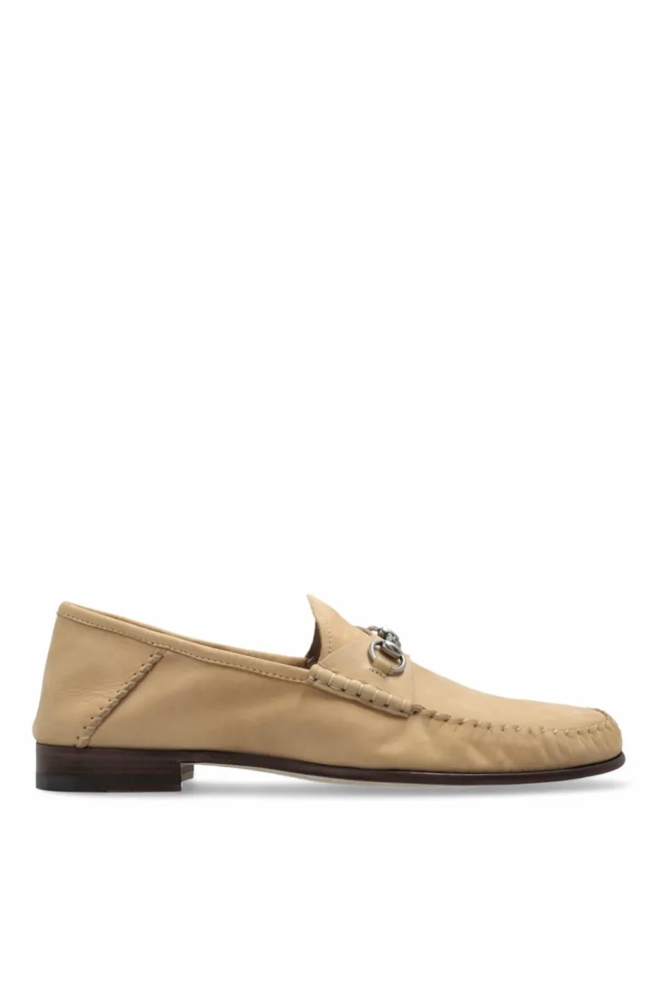 Gucci beżowy Zamszowe buty typu `loafers`