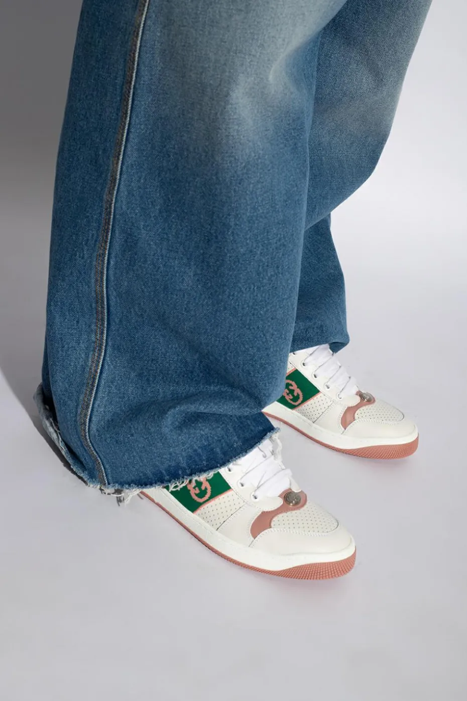 Gucci BIAŁY Buty sportowe z logo