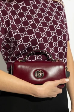 Gucci BORDO Torba do ręki GG Milano Small`