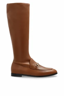 Gucci BRĄZOWY Kozaki `Jordaan`