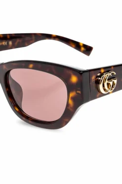 Gucci BRĄZOWY Okulary przeciwsłoneczne