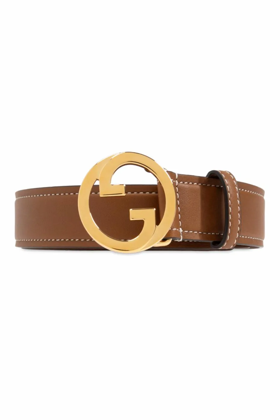 Gucci BRĄZOWY Skórzany pasek