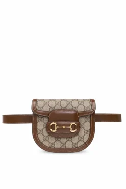 Gucci BRĄZOWY Torba na pas ‘1955 Horsebit’