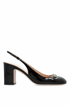 Gucci CZARNY Buty na obcasie `Horsebit`