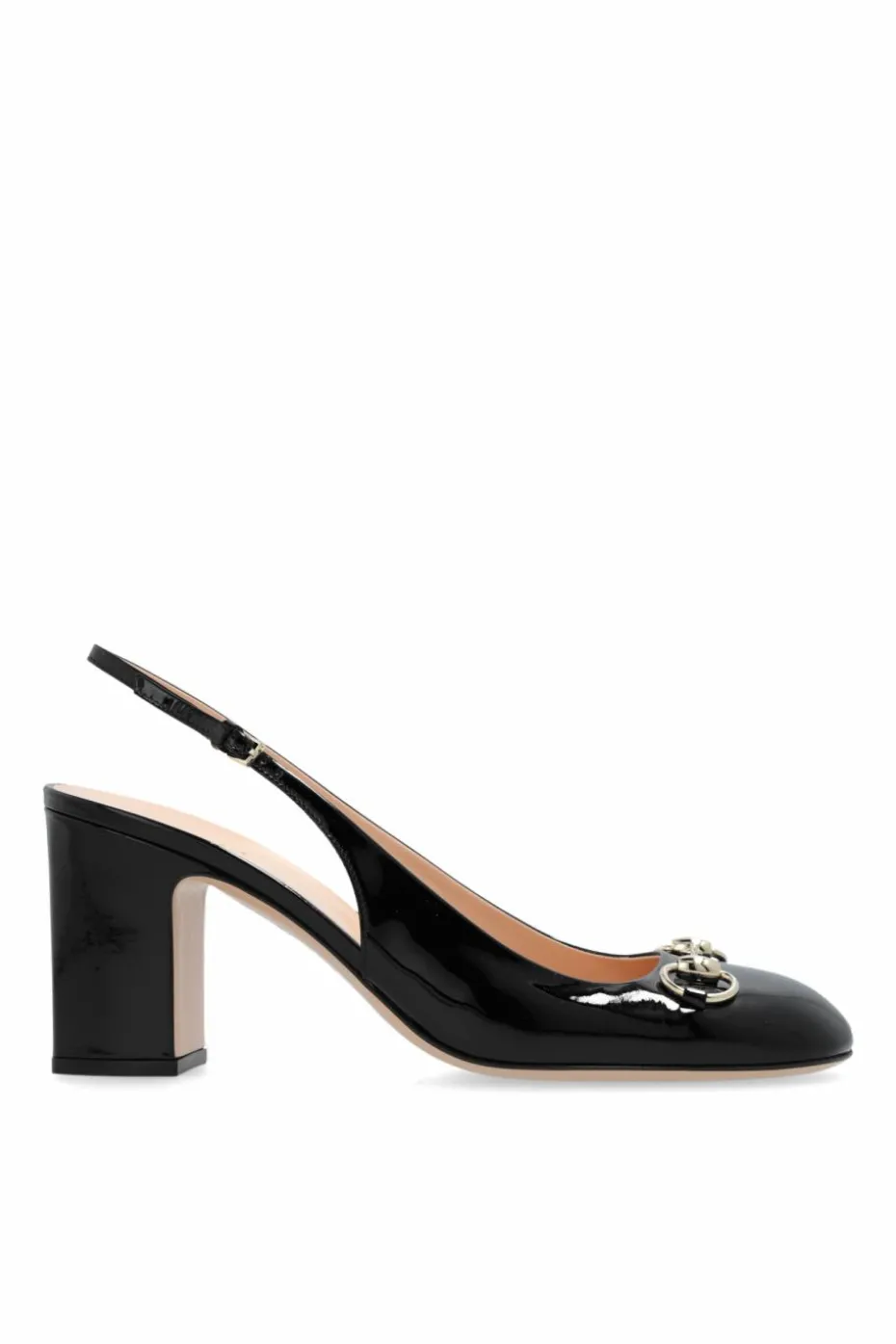 Gucci CZARNY Buty na obcasie `Horsebit`