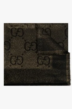 Gucci CZARNY Chusta ze wzorem ‘GG’