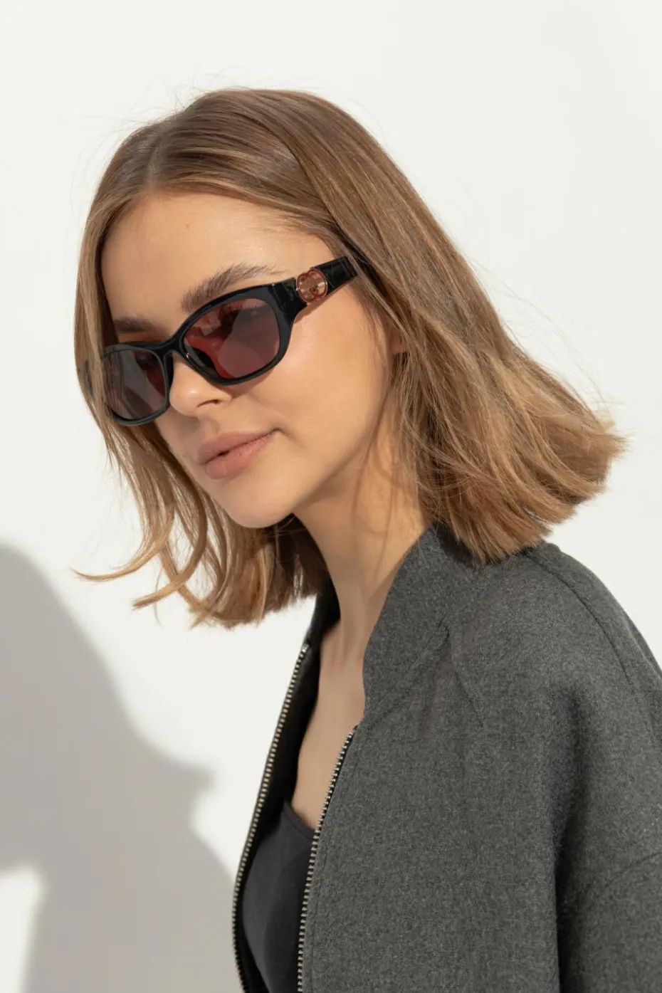 Gucci CZARNY Okulary przeciwsłoneczne