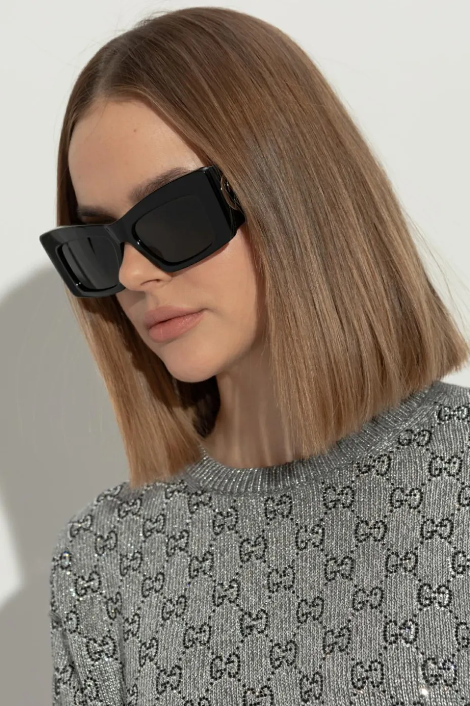 Gucci CZARNY Okulary przeciwsłoneczne