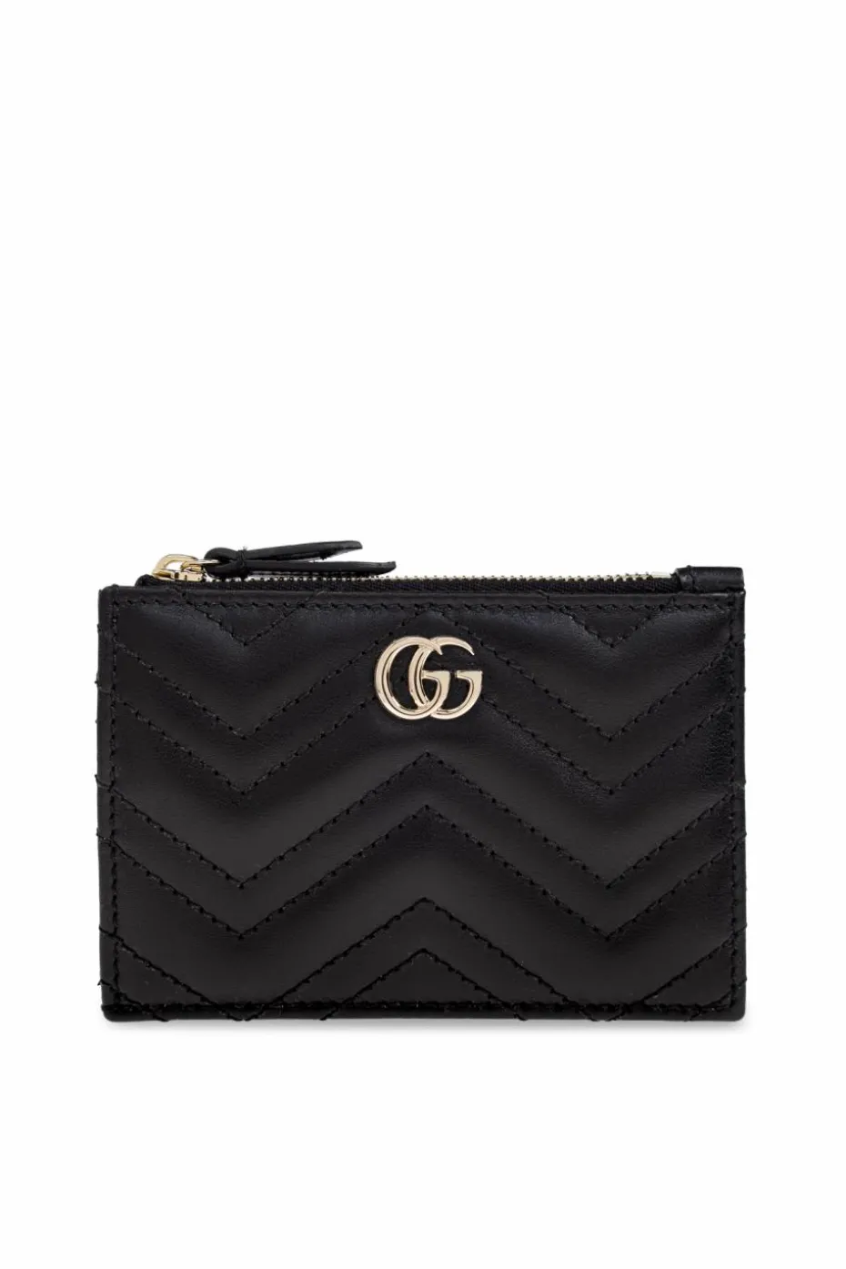 Gucci CZARNY Skórzane etui na klucze
