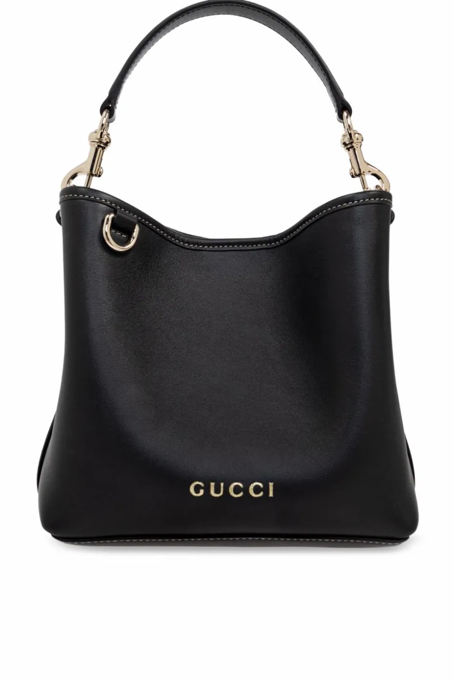 Gucci CZARNY Torba do ręki `GG Emblem Mini`