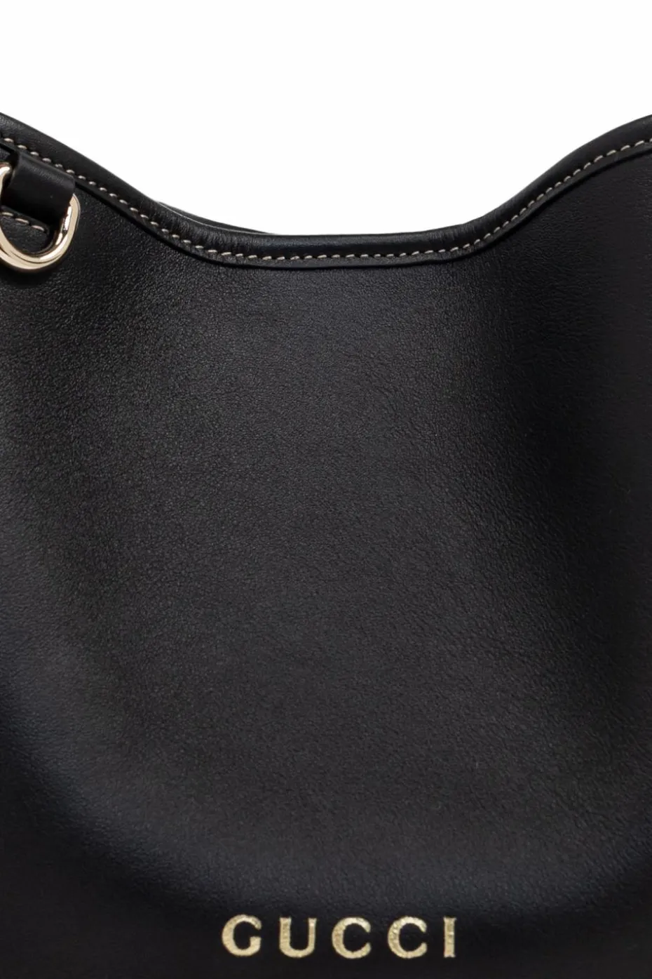 Gucci CZARNY Torba do ręki `GG Emblem Mini`