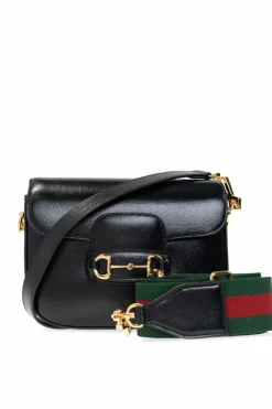 Gucci CZARNY Torba na ramię ‘Horsebit 1955 Mini’