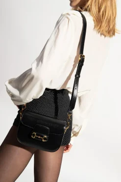 Gucci CZARNY Torba na ramię ‘Horsebit 1955 Mini’