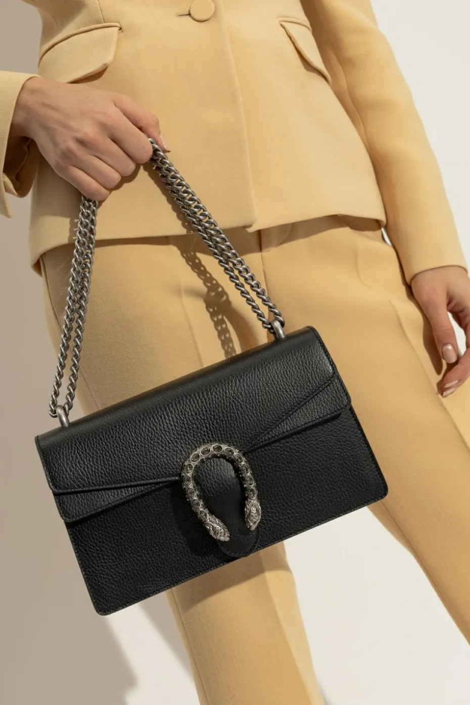 Gucci CZARNY Torba na ramię 'Dionysus'