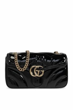 Gucci CZARNY Torba na ramię `GG Marmont Small`