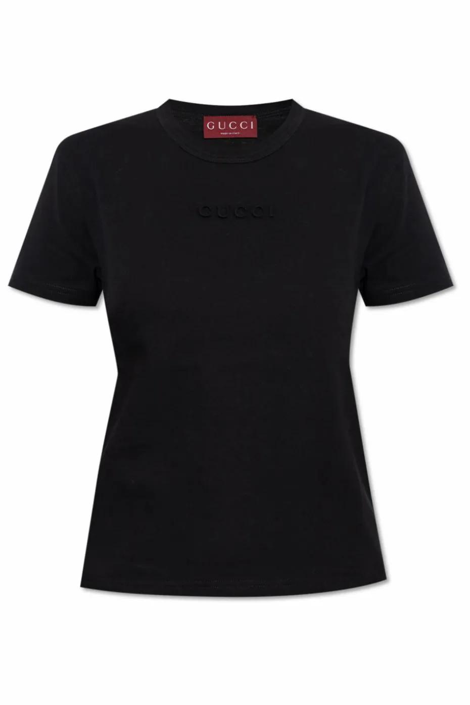 Gucci CZARNY T-shirt z logo