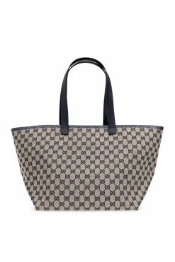 Gucci GRANATOWY Torba ‘Original GG Medium’ typu ‘shopper’