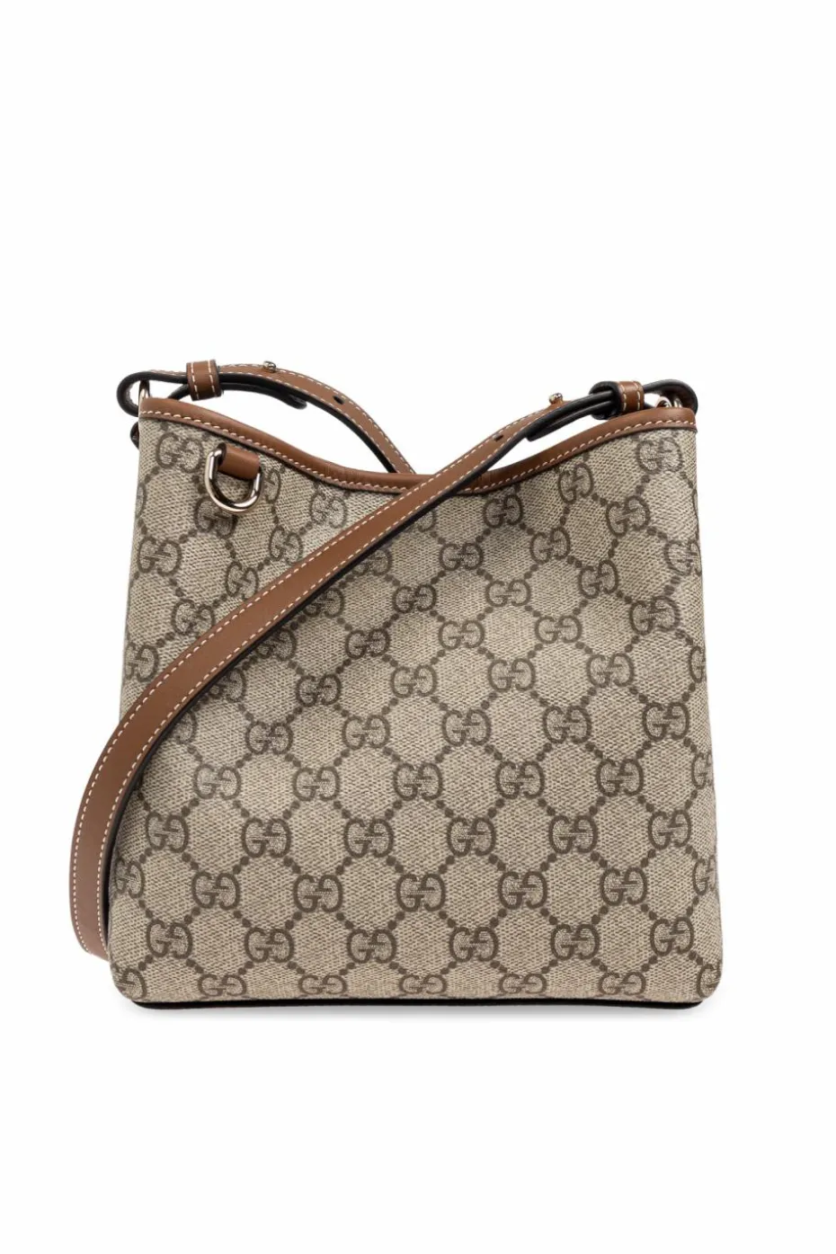Gucci kremowy Torba ‘GG Emblem Mini’ typu ‘bucket’