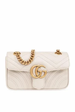 Gucci kremowy Torba na ramię ‘GG Marmont Mini’