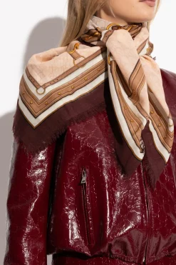 Gucci MULTIKOLOR Chusta z dekoracyjnym nadrukiem